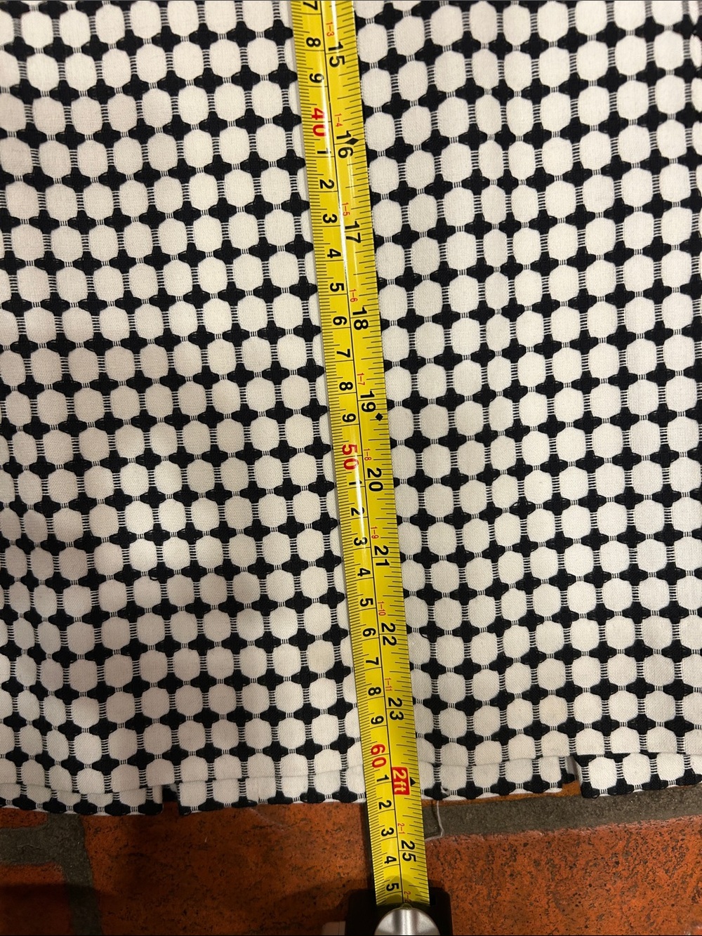 Harold's Black and White Dot Pencil Skirt - Picture 2 of 8